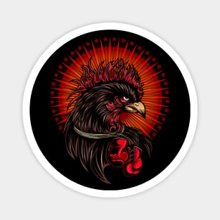 Boxing Rooster Magnet